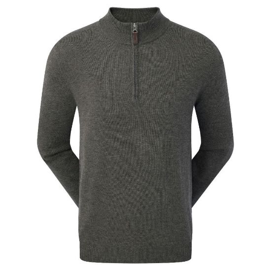 Picture of FootJoy Wool Blend Half-Zip Golf Sweater