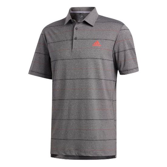 Picture of adidas Ultimate Heather Stripe Polo Shirt - S Only