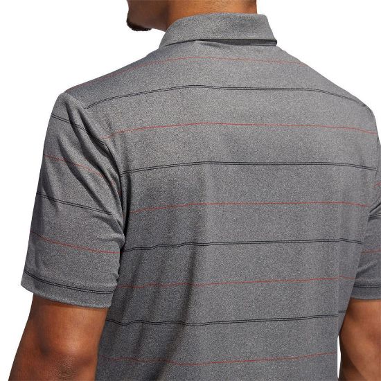 Picture of adidas Ultimate Heather Stripe Polo Shirt - S Only
