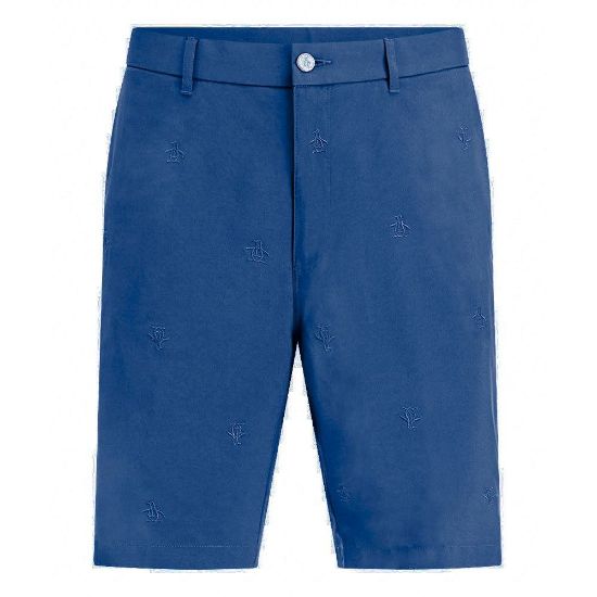 Picture of Original Penguin All Over 'Pete' Embroidered Golf Shorts - Waist Size 34 & 40 Only