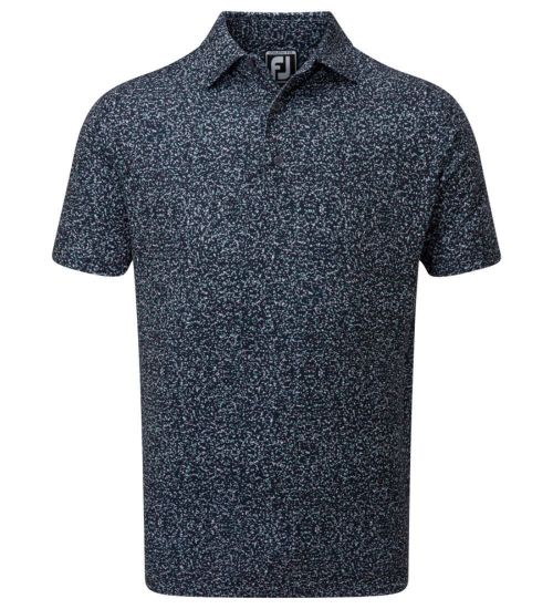 Picture of FootJoy Men's Lisle Granite Print Golf Polo Shirt