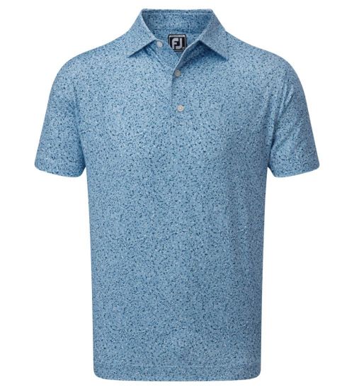 Picture of FootJoy Men's Lisle Granite Print Golf Polo Shirt