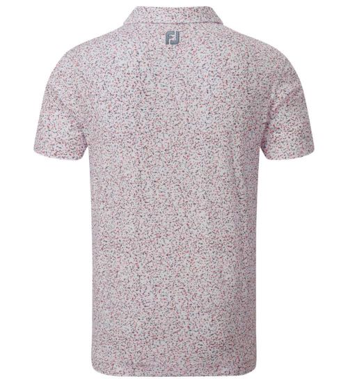 Picture of FootJoy Men's Lisle Granite Print Golf Polo Shirt