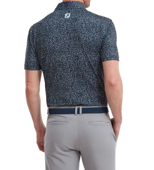 Picture of FootJoy Men's Lisle Granite Print Golf Polo Shirt