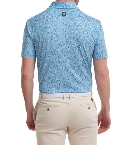 Picture of FootJoy Men's Lisle Granite Print Golf Polo Shirt