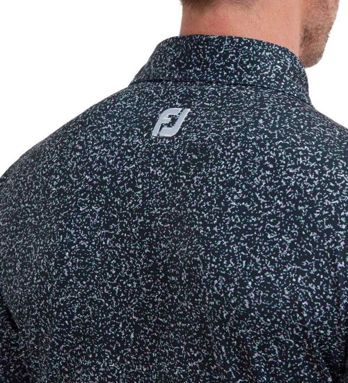 Picture of FootJoy Men's Lisle Granite Print Golf Polo Shirt