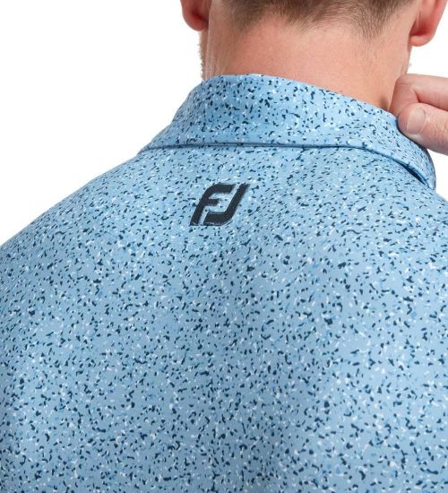 Picture of FootJoy Men's Lisle Granite Print Golf Polo Shirt