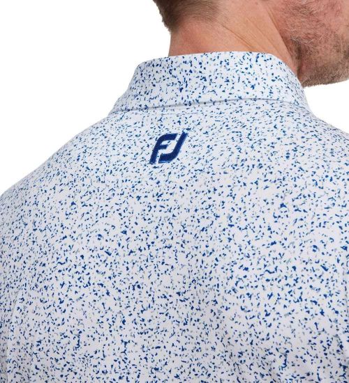 Picture of FootJoy Men's Lisle Granite Print Golf Polo Shirt