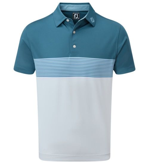 Picture of FootJoy Men's Colour Block Pique Golf Polo Shirt