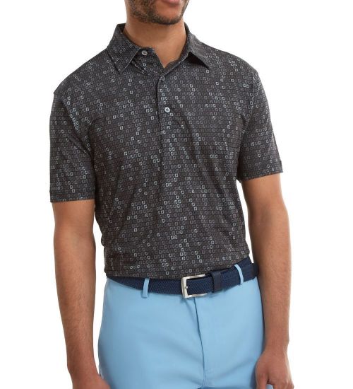 Picture of FootJoy Men's Lisle Digi Camo Print Golf Polo Shirt