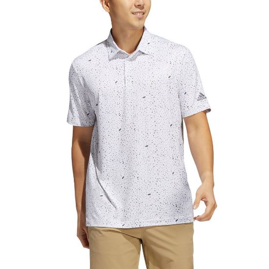 Picture of adidas Men's Flag Print Golf Polo Shirt