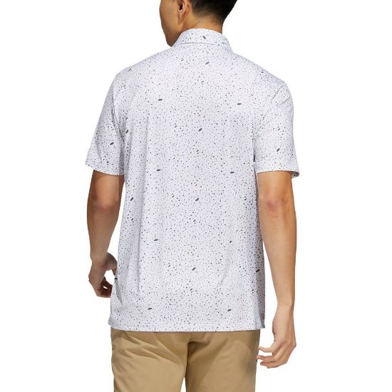 Picture of adidas Men's Flag Print Golf Polo Shirt
