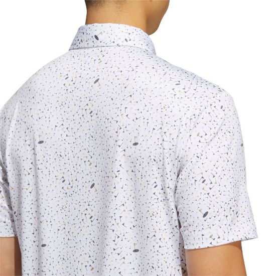 Picture of adidas Men's Flag Print Golf Polo Shirt
