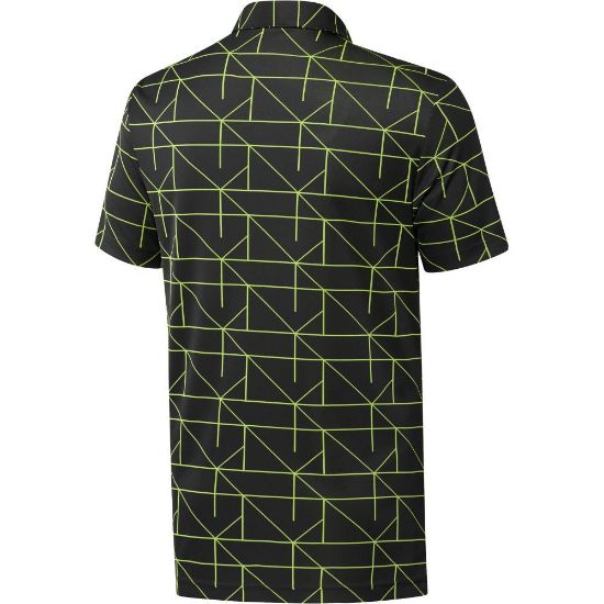 Picture of adidas Men's Primegreen Jacquard Lines Golf Polo Shirt