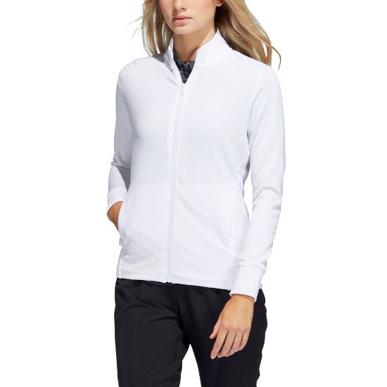 Picture of adidas Ladies Texture Full Zip Golf Jacket