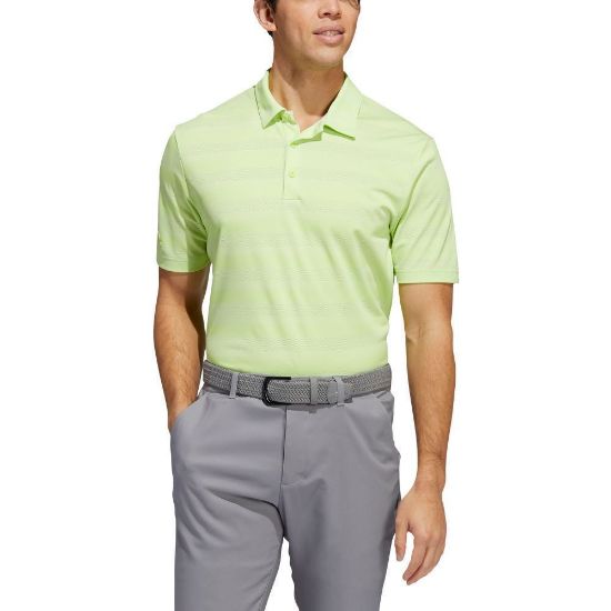 Picture of adidas Men's Primegreen 2 Colour Stripe Golf Polo Shirt