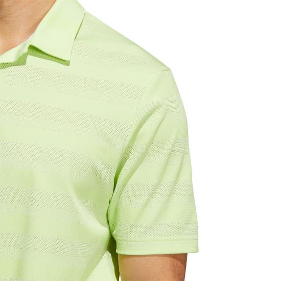 Picture of adidas Men's Primegreen 2 Colour Stripe Golf Polo Shirt