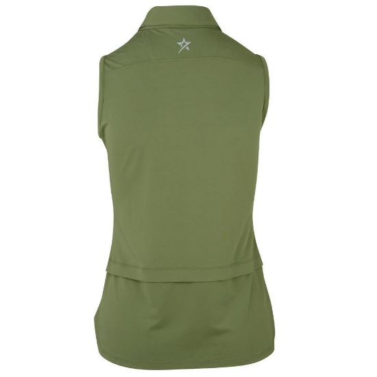 Picture of Swing Out Sister Amelie Sleeveless Golf Polo Shirt - Oli Green