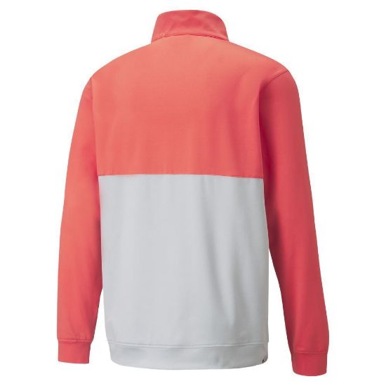Picture of Puma Gamer Colorblock 1/4 Zip Golf Sweater