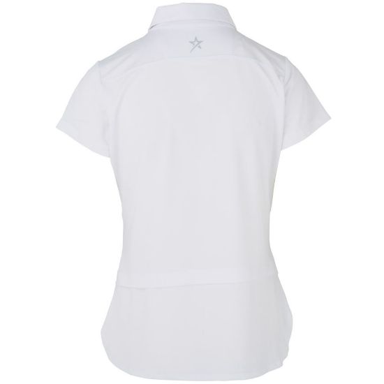 Picture of Swing Out Sister Amelie Cap Sleeve Golf Polo Shirt - White