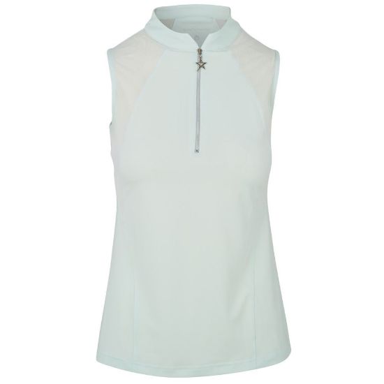 Picture of Swing Out Sister Simone Sleeveless Golf Polo Shirt - Neon Mint