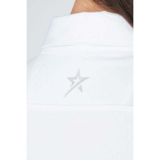 Picture of Swing Out Sister Amelie Cap Sleeve Golf Polo Shirt - White