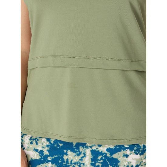 Picture of Swing Out Sister Amelie Sleeveless Golf Polo Shirt - Oli Green