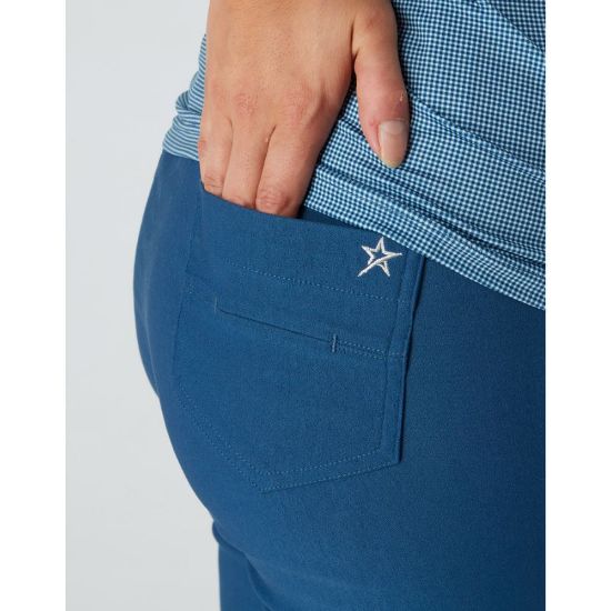 Picture of Swing Out Sister Estelle Pull On Golf Capri - Atlantic Blue