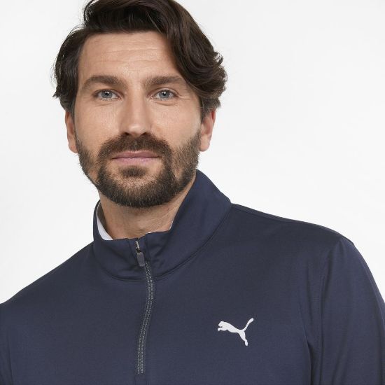 Picture of Puma Gamer Colorblock 1/4 Zip Golf Sweater
