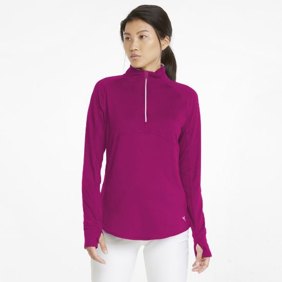 Picture of Puma Ladies Gamer 1/4 Zip Golf Midlayer