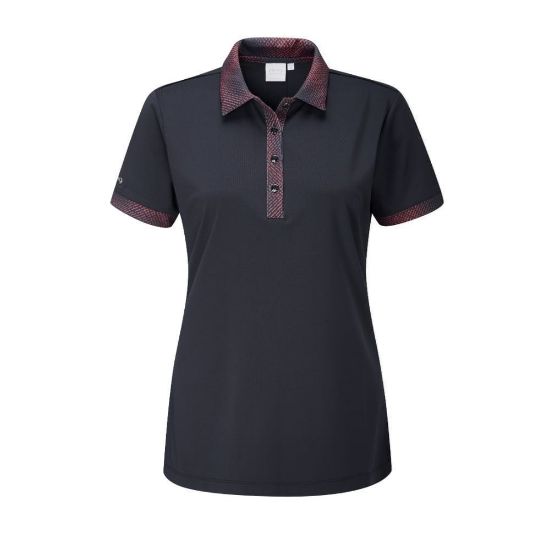 Picture of PING Ladies Etta Golf Polo Shirt - Navy
