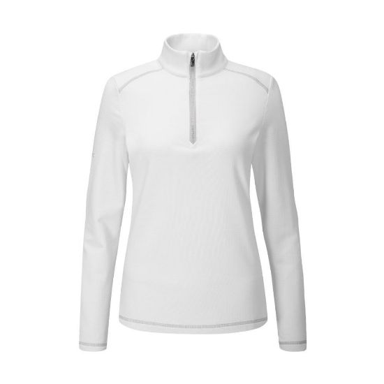 Picture of PING Sonya Ladies Golf Pullover - White