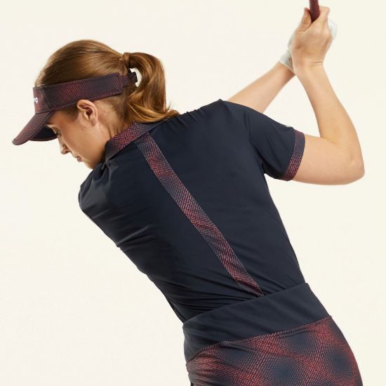 Picture of PING Ladies Etta Golf Polo Shirt - Navy