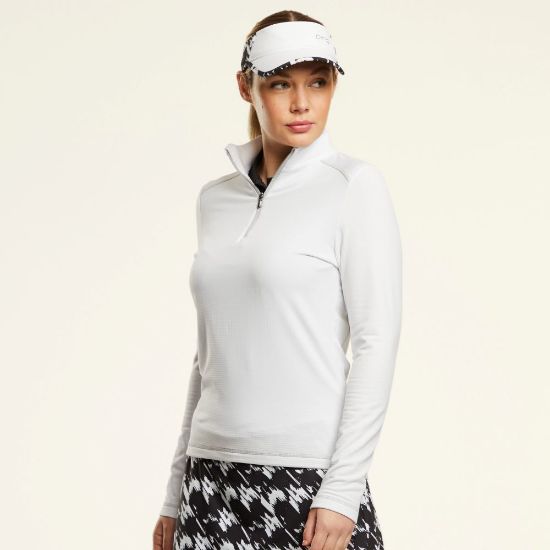 Picture of PING Sonya Ladies Golf Pullover - White