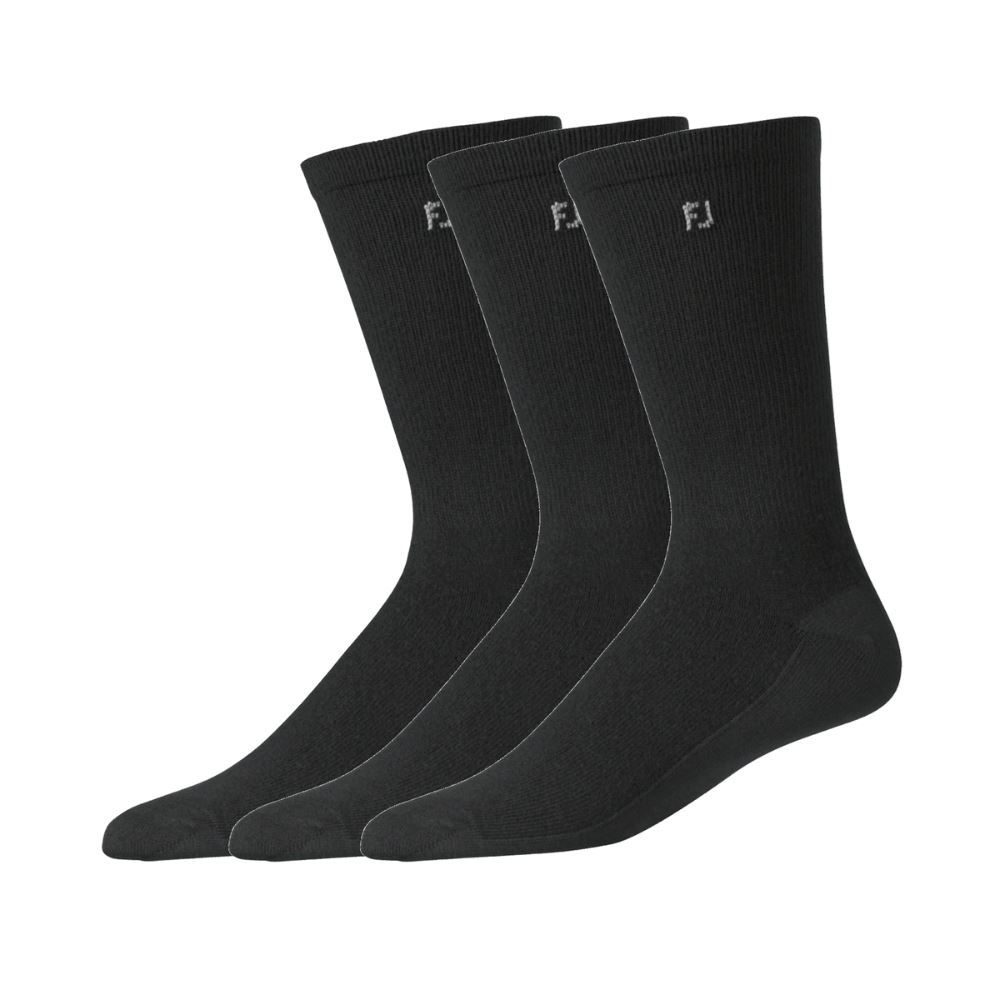 FootJoy Comfortsof Crew Golf Socks - 3 Pair Pack