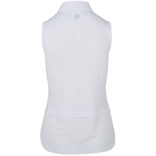 Picture of Swing Out Sister Amelie Sleeveless Golf Polo Shirt - White
