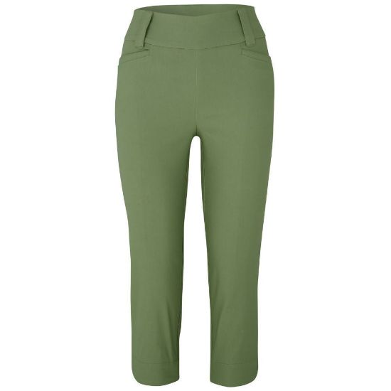 Picture of Swing Out Sister Estelle Pull On Golf Capri - Oli Green