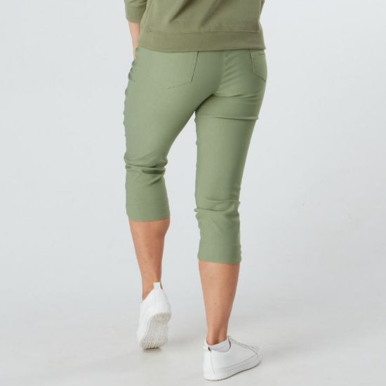 Picture of Swing Out Sister Estelle Pull On Golf Capri - Oli Green