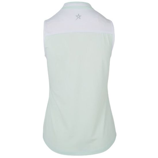Picture of Swing Out Sister Esme Sleeveless Golf Polo Shirt - Mint/White