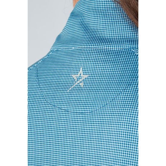 Picture of Swing Out Sister Celeste 1/4 Zip Golf Midlayer - Gingham
