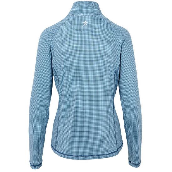 Picture of Swing Out Sister Celeste 1/4 Zip Golf Midlayer - Gingham