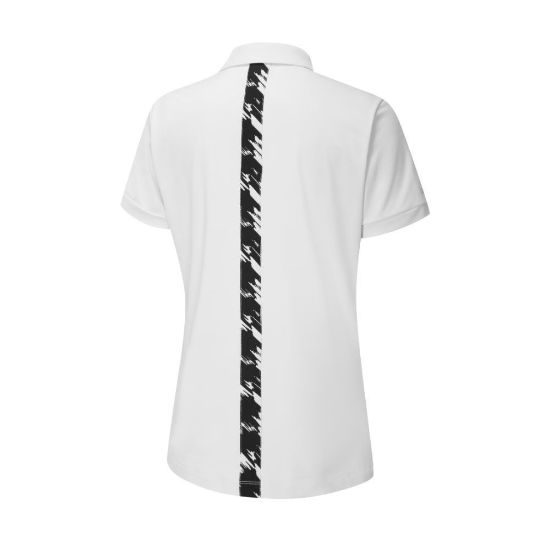 Picture of PING Ladies Etta Golf Polo Shirt - Black/White
