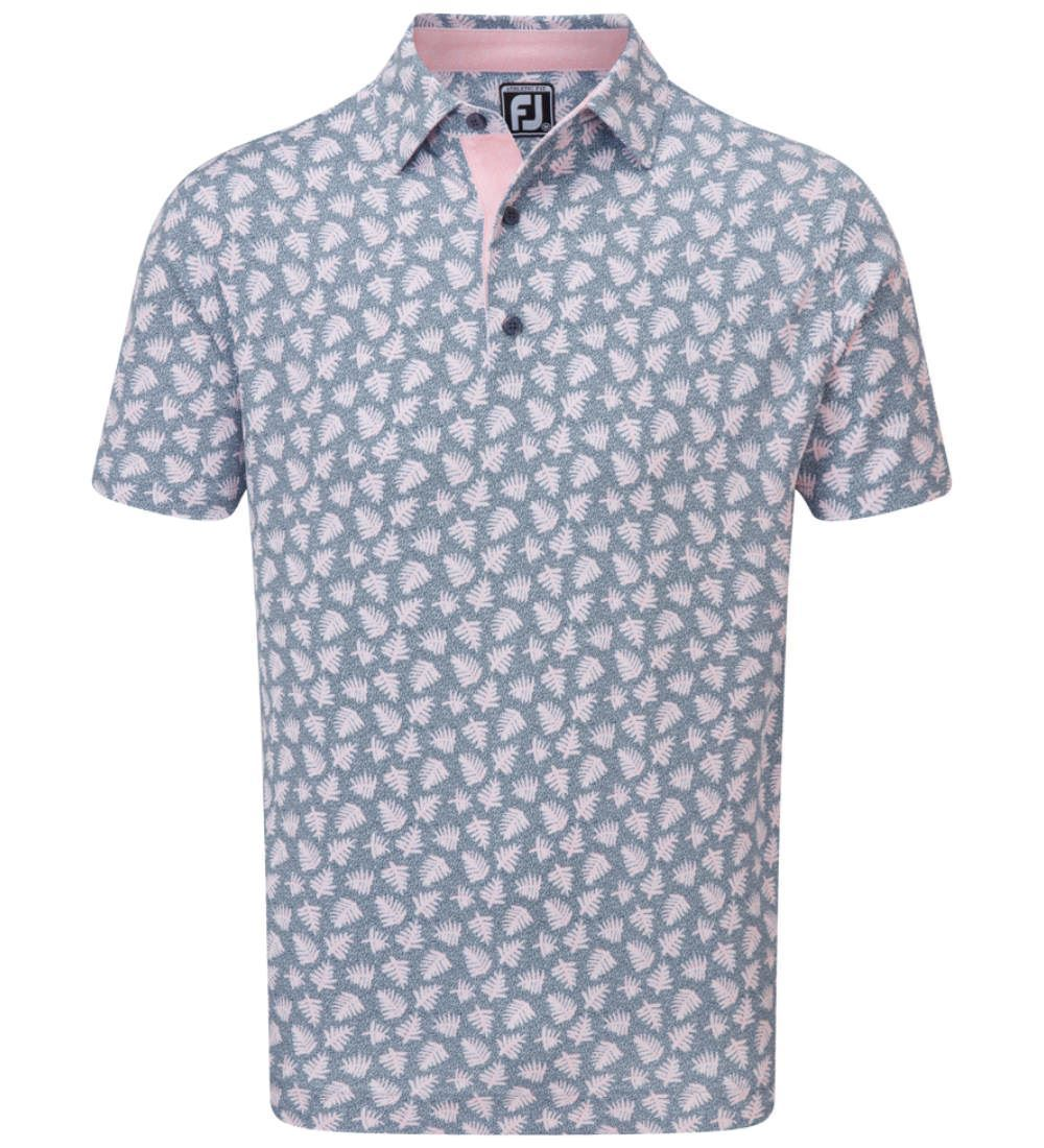 FootJoy Men's Shadow Palm Print Golf Polo Shirt