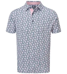 Picture of FootJoy Men's Shadow Palm Print Golf Polo Shirt